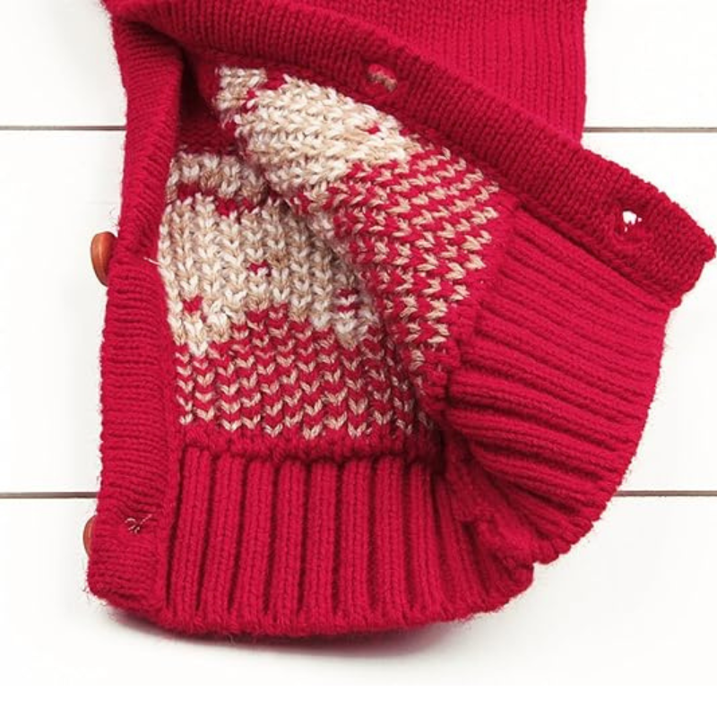 Minuvy Christmas Sweater Toddler Reindeer Sleeveless