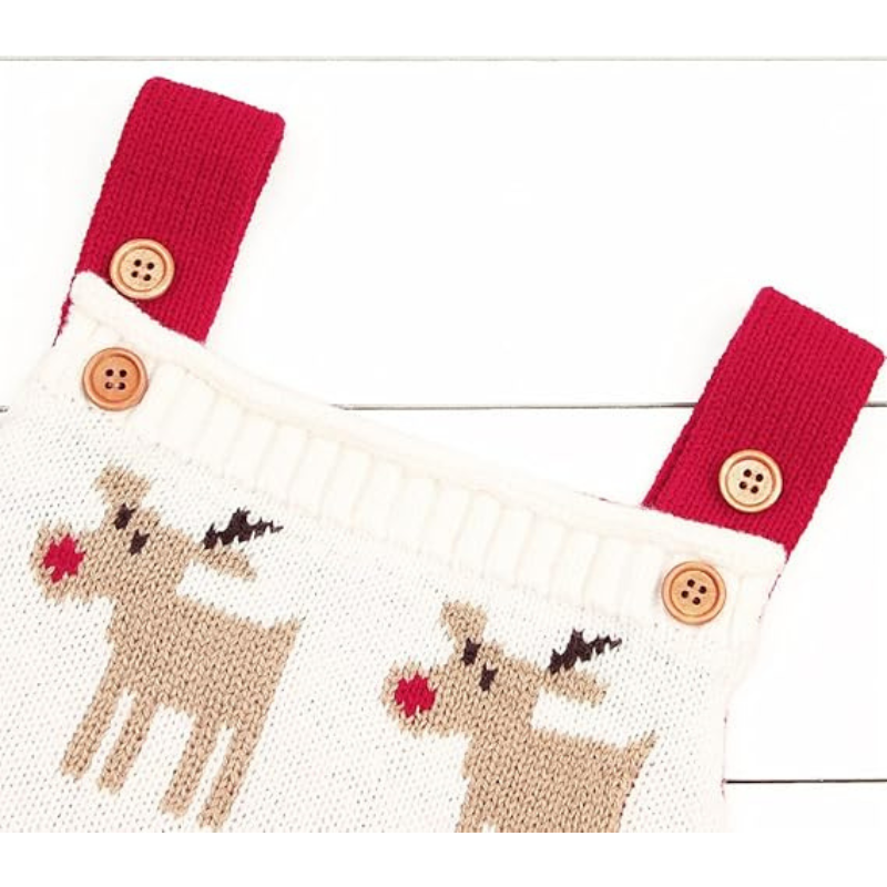 Minuvy Christmas Sweater Toddler Reindeer Sleeveless