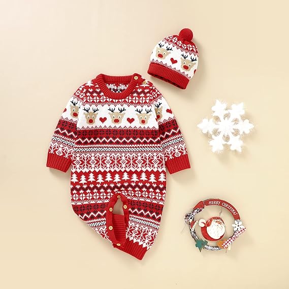MInuvy Christmas Knit Sweater