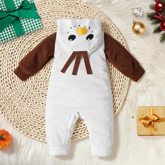 MInuvy Snowman Hooded Romper
