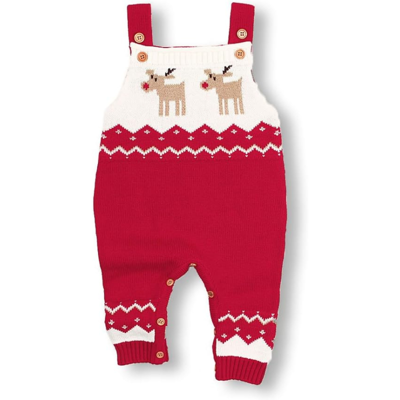 Minuvy Christmas Sweater Toddler Reindeer Sleeveless
