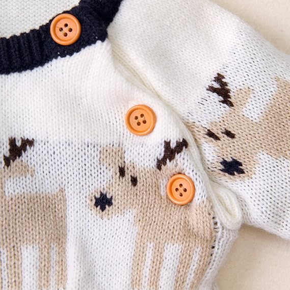 Minuvy Christmas Sweater Toddler Reindeer