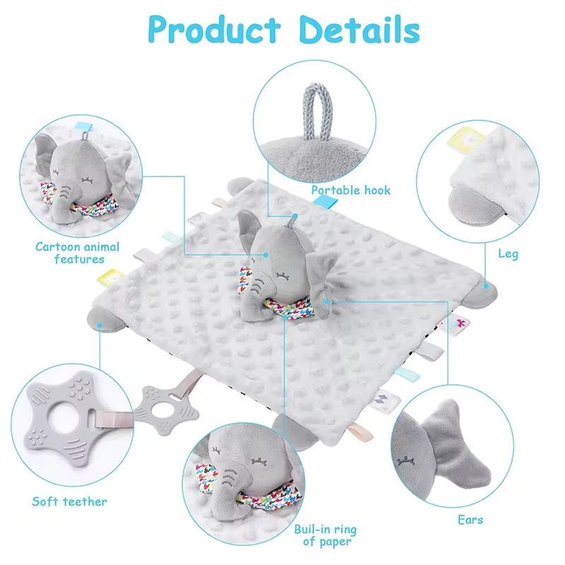 Personalized Baby Blanket with Teether